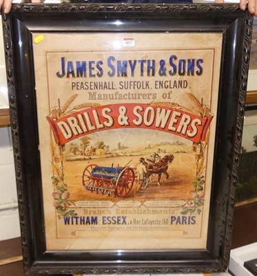 Lot 1027 - Framed advertising poster print for James...