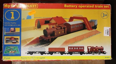 Lot 1401 - A My First Hornby battery operated train set,...