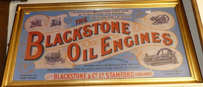 Lot 1031 - Advertising print for The Blackstone Oil...