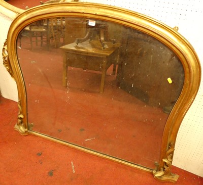 Lot 1163 - A mid-Victorian giltwood framed arched...