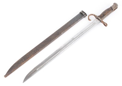 Lot 3183 - A Japanese 1897 pattern Ariska bayonet, the...