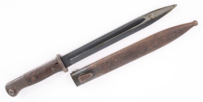 Lot 3249 - A German Model 84/98 Mauser bayonet, having a...