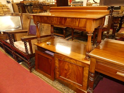 Lot 1251 - A 19th century mahogany and flame mahogany...