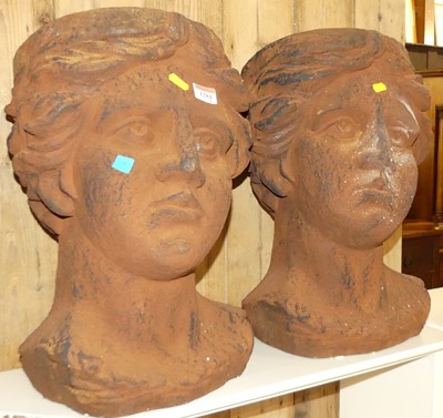 Lot 1281 - A pair of contemporary terracotta classical...