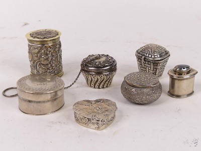 Lot 468 - A continental silver pill box in the form of a...