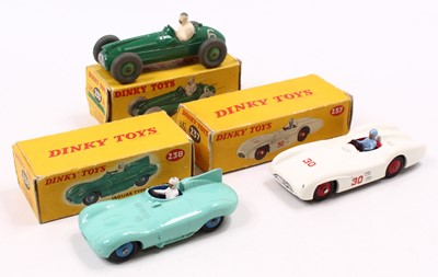 Lot 1474 - Dinky Toys Boxed Racing Car Group, 3 examples...