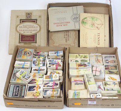 Lot 538 - A collection of cigarette cards, to include...