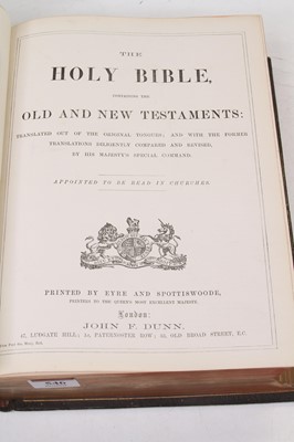 Lot 546 - An early 20th century leather bound family Bible