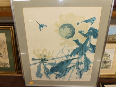 Lot 1063 - A collection of modern Chinese watercolours on...