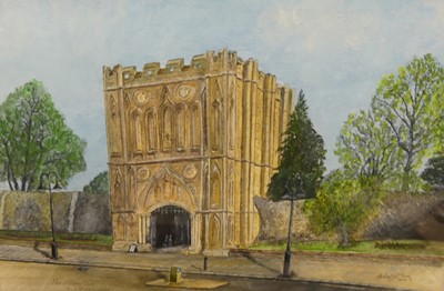 Lot 1065 - Michael Plume - The Abbey Gate, Bury St...