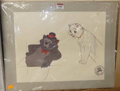 Lot 1068 - A copy of a Walt Disney movie cel, unframed,...