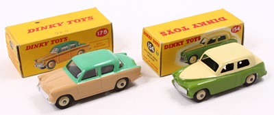 Lot 1470 - Dinky Toys 2 boxed Hillman Minx Saloons to...