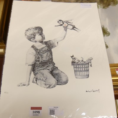 Lot 1098 - After Banksy - Game Changer, inkjet print...