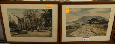 Lot 1099 - Henry Pemberton - Table Mountain, colour...