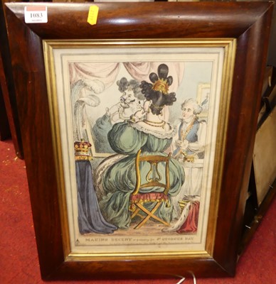 Lot 1083 - Assorted prints to include satirical example...