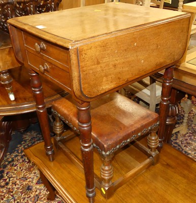 Lot 1308 - A mid-Victorian figured walnut three-division...