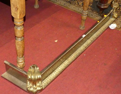 Lot 1323 - A 19th century steel and gilt brass fire...