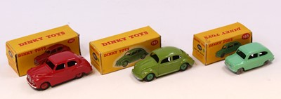 Lot 1469 - Dinky toys group of 3 boxed saloons to include;...