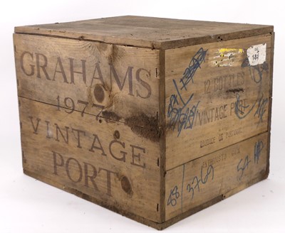 Lot 1353 - Graham's vintage port, 1977, twelve bottles OWC