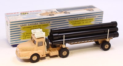 Lot 1322 - French Dinky Toys, 893 Unic Sahara pipe...