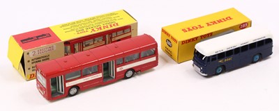 Lot 1462 - Dinky toys group of 2 boxed coaches to include;...