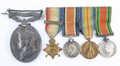 Lot 3236 - A Geo. VI Territorial Efficient Service medal,...