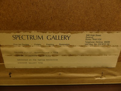 Lot 1119 - Barbara Crowe RI (b.1942) - Flower piece,...