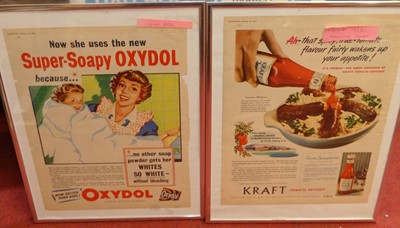 Lot 1147 - Assorted advertising prints, to include...