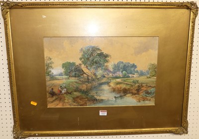 Lot 1002 - After John Constable - Figures on the...