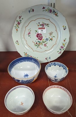Lot 38 - An 18th century Chinese famile rose porcelain...