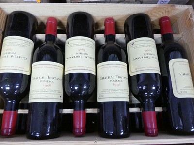 Lot 1095 - Chateau Trotanoy 1998 Pomerol, 12 bottles (OWC)