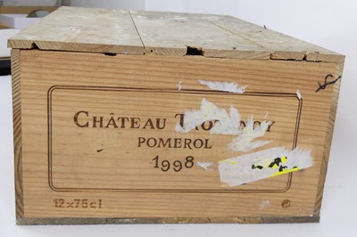 Lot 1095 - Chateau Trotanoy 1998 Pomerol, 12 bottles (OWC)