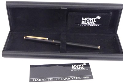 Lot 2338 - A Mont Blanc Slim Line fountain...