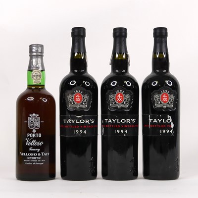 Lot 1347 - Taylor's LBV Port 1994, three bottles, and...