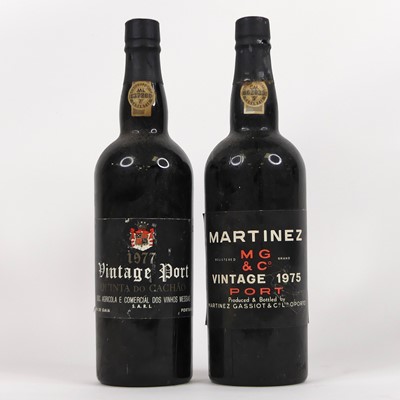 Lot 1349 - Martinez Vintage Port 1975, one bottle, and...