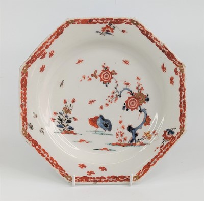 Lot 2073 - A Bow porcelain plate, circa 1755, of...