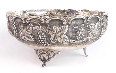 Lot 2181 - A 19th century continental silver table bowl,...