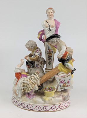 Lot 2119 - A Vienna porcelain figure group, 19th century,...