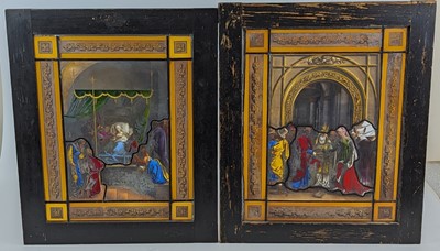 Lot 2144 - A pair of Nuremburg stained glass panels, mid...