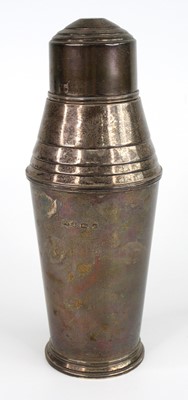 Lot 82 - An Art Deco silver cocktail shaker by...