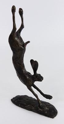 Lot 142 - Paul Jenkins (b.1949) - Landing Hare, bronze,...