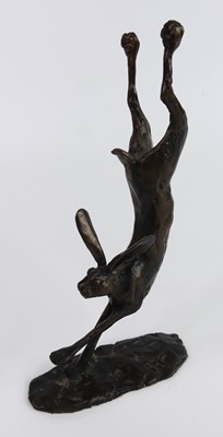 Lot 142 - Paul Jenkins (b.1949) - Landing Hare, bronze,...