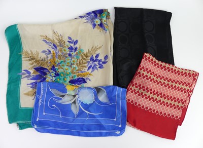 Lot 98 - A collection of eight various vintage silk...