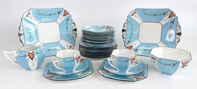 Lot 4 - An Art Deco Shelley 12-place bone china tea...