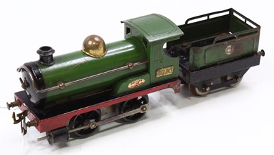 Lot 327 - 1923-24 Hornby No. 1 loco & tender 0-4-0,...