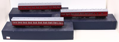 Lot 341 - Three Skytrex 0-gauge suburban bogie coaches,...