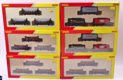 Lot 564 - Six Hornby packs each of three goods wagons: 3...