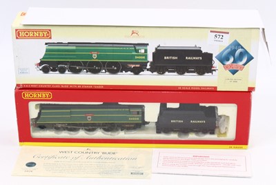 Lot 572 - R2685 Hornby BR 4-6-2 West Country loco 34006...