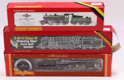 Lot 583 - Three Hornby locos & tenders: R852 BR Ivatt...