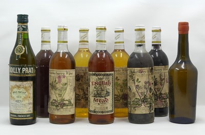 Lot 1538 - A large collection of fruit wines, vintage...